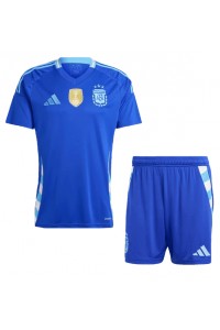 Argentinië Babytruitje Uit tenue Kind Copa America 2024 Korte Mouw (+ Korte broeken)